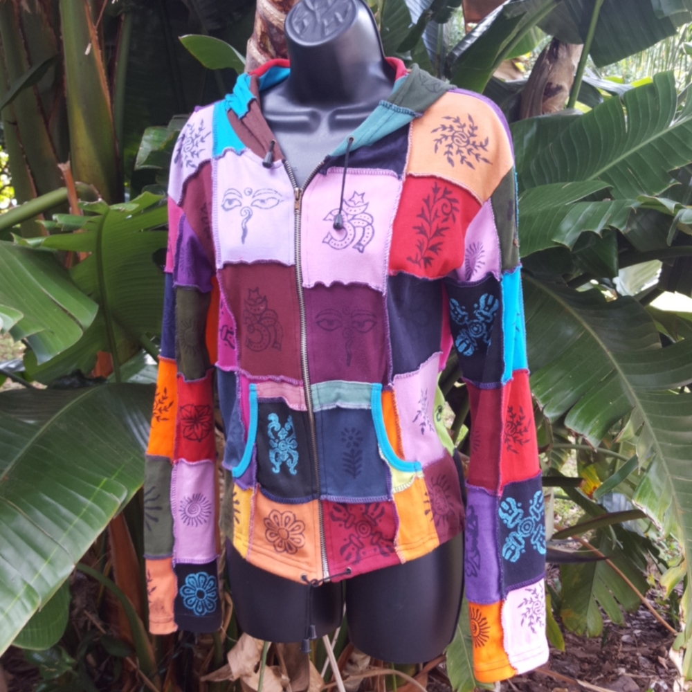 Patchwork cotton jacket